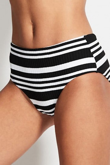 Holiday ביקיני תחתון גבוה מבד דמוי סריגה 