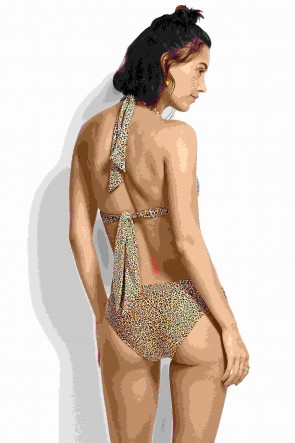 Spirit Animal ביקיני טופ משולשים פוש אם קשירת קולר