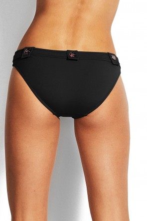 Active תחתון ביקיני נמוך כיסוי קלאסי עם כפתורים 