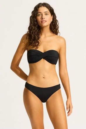 Seafolly ביקיני סטרפלס תומכת עם תחתון קלאסי 