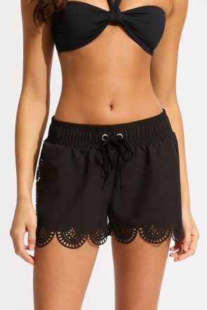 Lulu Scalloped ביקיני שורט ספורטיבי לים או לגילשה בים