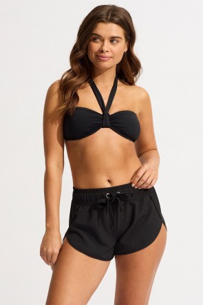 Seafolly ביקיני סטרפלס קולר ומכנס גלישה 