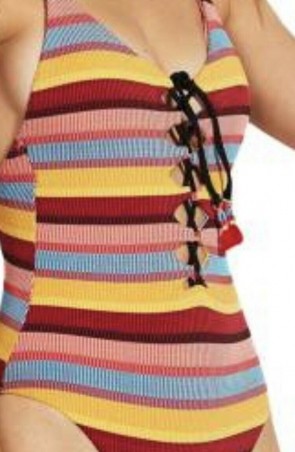Baja Stripe בגד ים שלם מחטב בצורה יוצאת מן הכלל