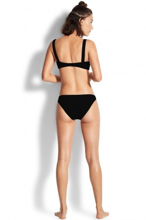 Capri Sea ביקיני גזרה סטפלס מחשוף מרובע תחתון קלאסי 