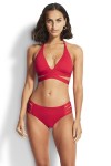 Active Swim סט ביקיני סגירת קולר, תחתון קלאסי